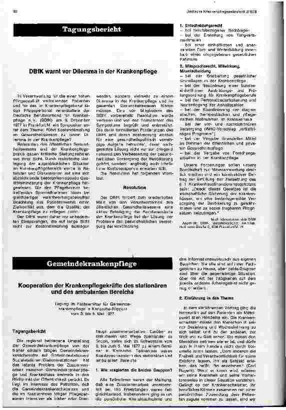 Vorschauseite 1: Kooperation der Krankenpflegekräfte des stationären und des ambulanten Bereichs
