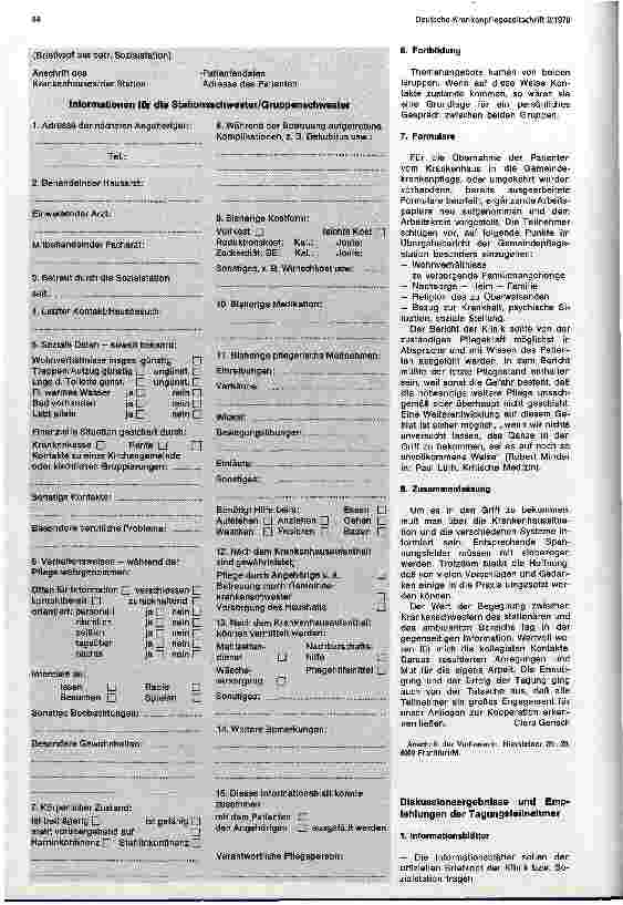 Vorschauseite 3: Kooperation der Krankenpflegekräfte des stationären und des ambulanten Bereichs