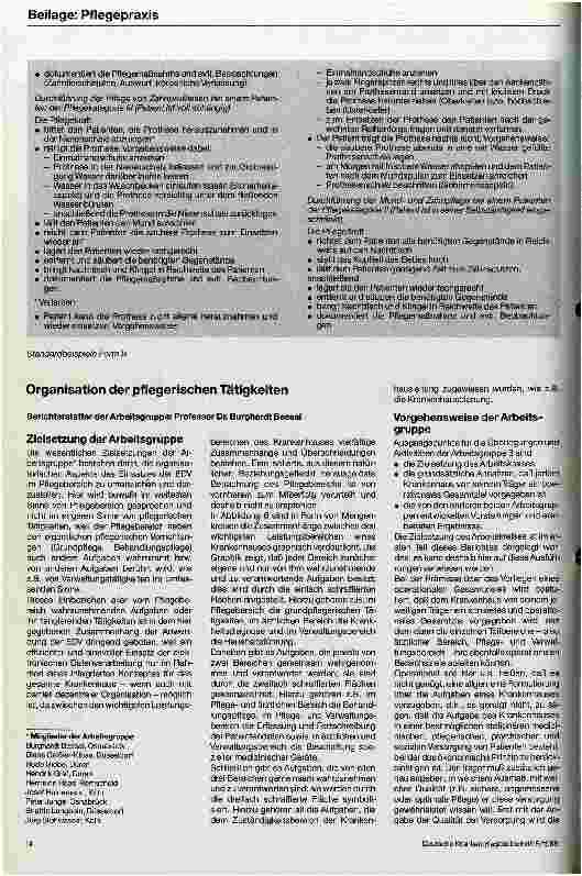 Vorschauseite 1: Einsatzmöglichkeiten der EDV in der Krankenpflege Organisation der pflegerischen Tätigkeiten