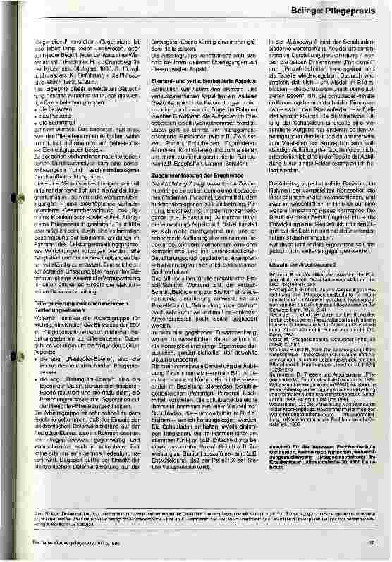 Vorschauseite 4: Einsatzmöglichkeiten der EDV in der Krankenpflege Organisation der pflegerischen Tätigkeiten