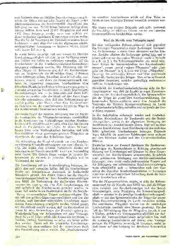 Vorschauseite 4: Krankenhäuser erneut in der Gesetzesmaschinerie