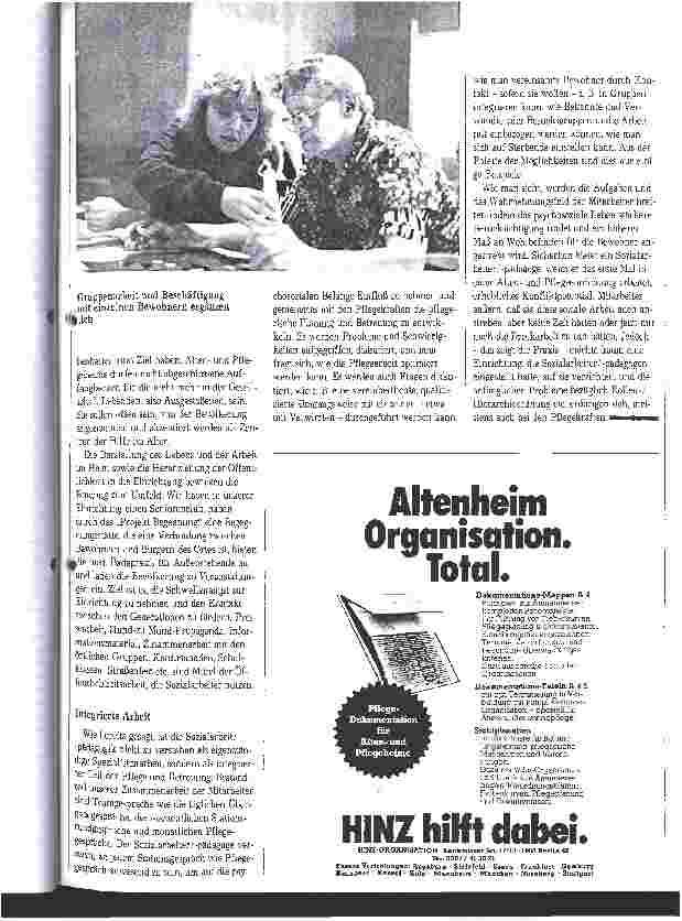 Vorschauseite 4: Sozialarbeit als Teil der Pflege