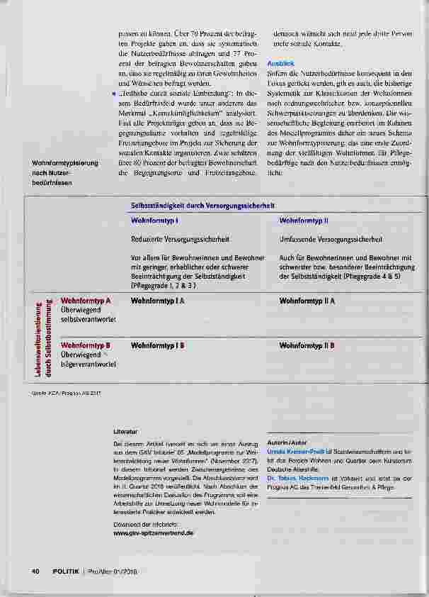 Vorschauseite 3: Zwischenbilanz: Modellprogramm zur Weiterentwicklung neuer Wohnformen