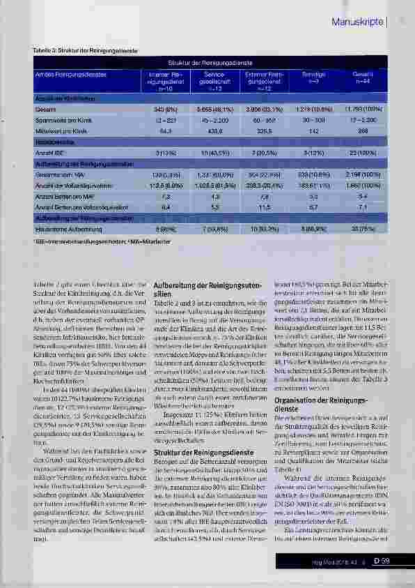 Vorschauseite 5: Reinigung im Krankenhaus Schwerpunktprojekt in der Lan deshauptstadt München 2016-2017