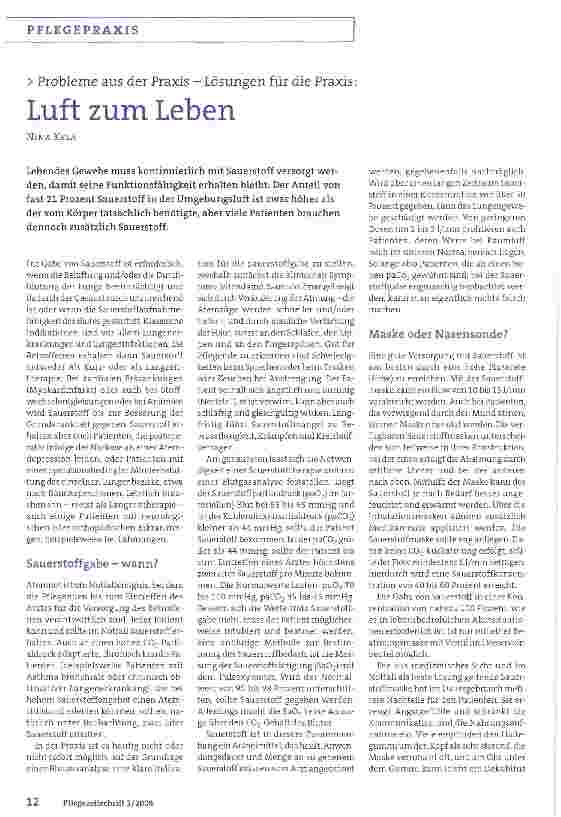 Vorschauseite 1: Luft zum Leben