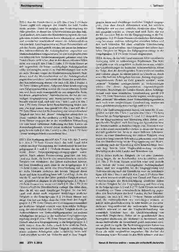 Vorschauseite 4: Eingruppierung und Einstufung nach der Einstellung Berücksichtigung von Vorbeschäftigungszeiten - keine schädliche Unterbrechung
