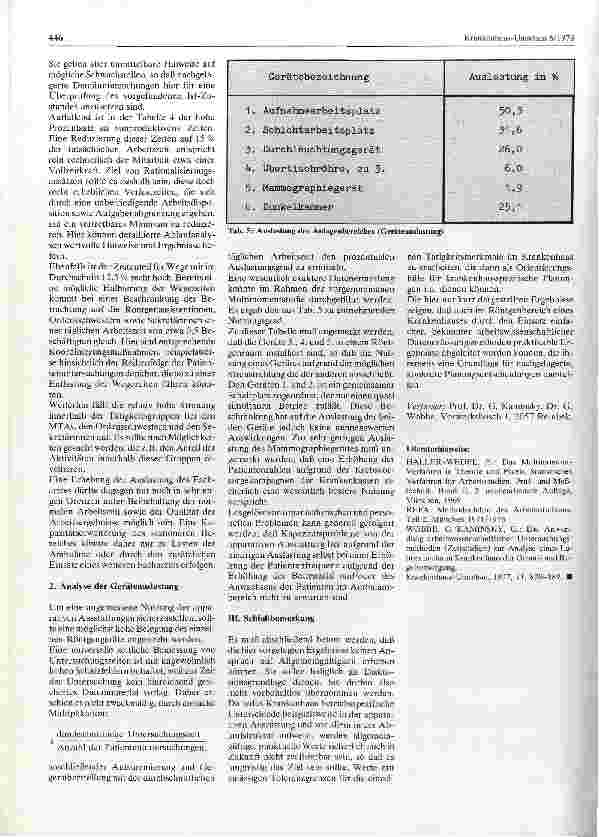 Vorschauseite 4: Datenerfassung in der Röntgenabteilung eines Krankenhauses mit Hilfe von messenden Zeitstudien und Multinomentarifnahmen