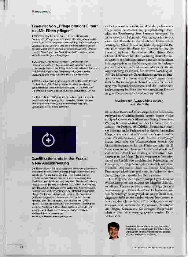 Vorschauseite 5: Qualifikationsmix für eine zukunftsfähige Pflege