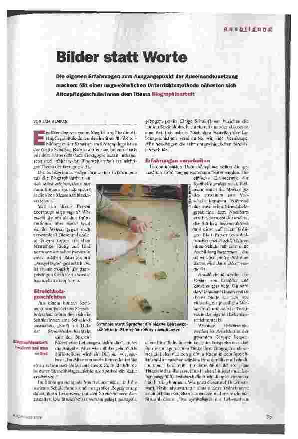 Vorschauseite 1: Bilder statt Worte