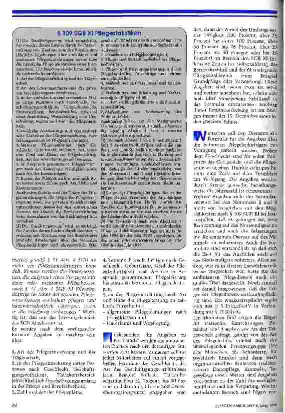 Vorschauseite 2: Die Pflegestatistik-Verordnung nimmt Form an