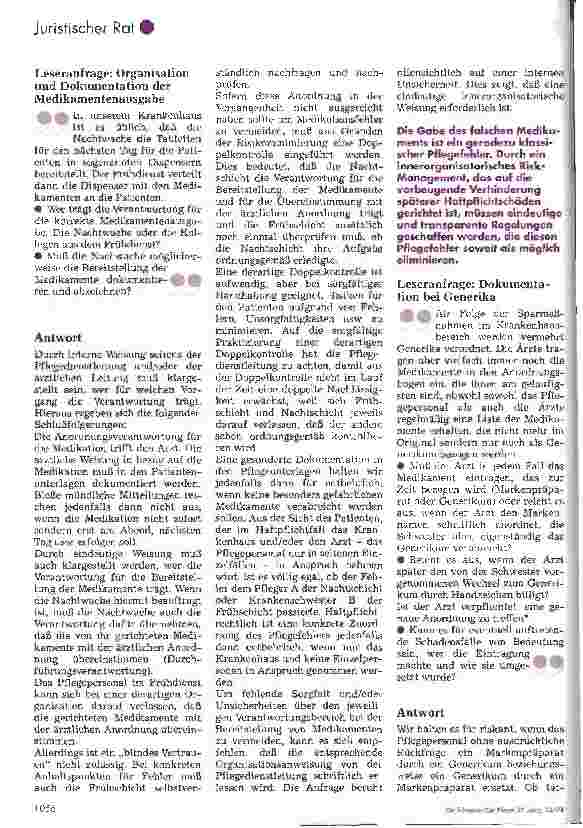 Vorschauseite 2: Dokumentation und Organisation in der Pflege