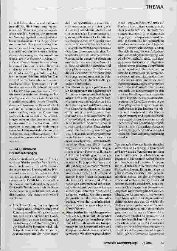 Vorschauseite 2: Die Zukunft sozialer Berufe