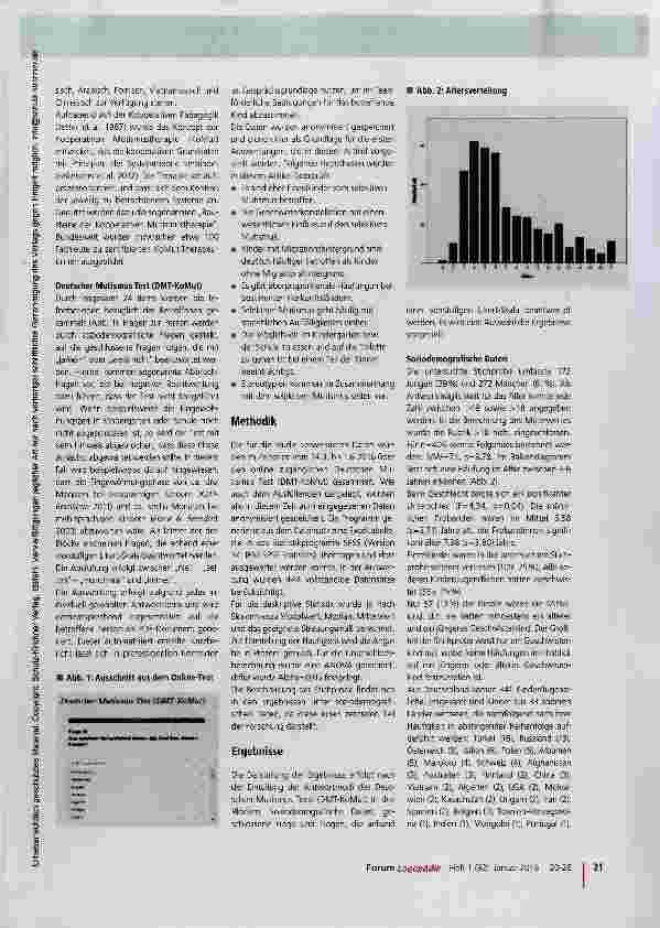 Vorschauseite 2: Deutscher Mutismus Test (DMT-KoMut) Erste Ergebnisse