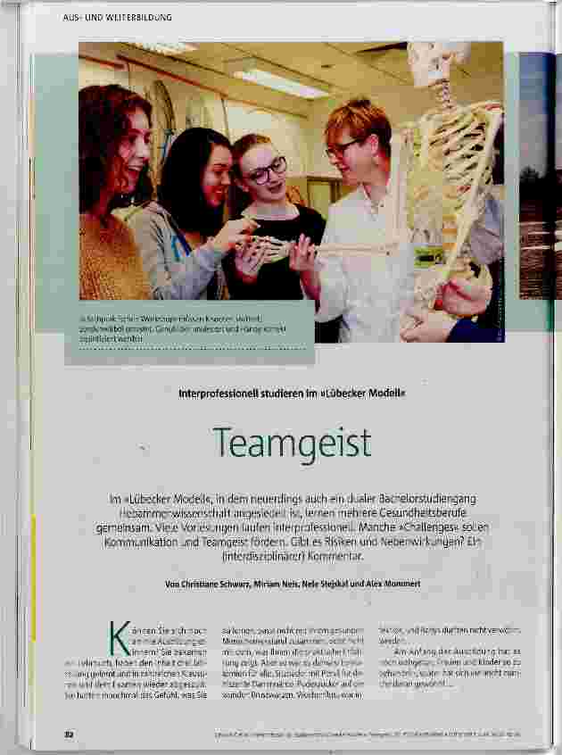 Vorschauseite 1: Teamgeist