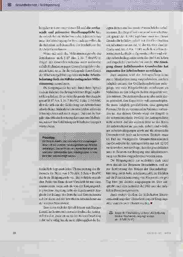 Vorschauseite 3: Einflussnahme des Betriebsrates auf die Mindestbesetzung mit Pflegepersonal
