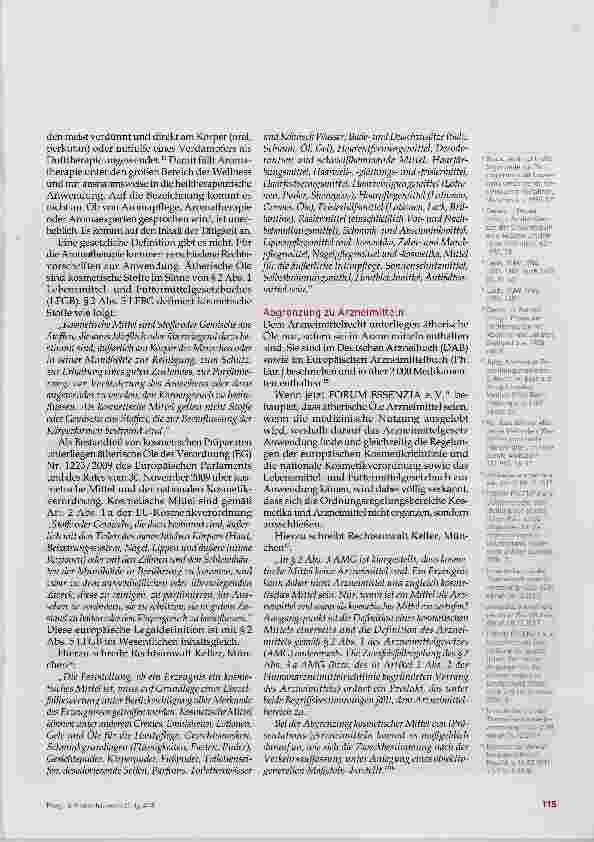 Vorschauseite 2: Aromathérapie und Recht, Teil 1