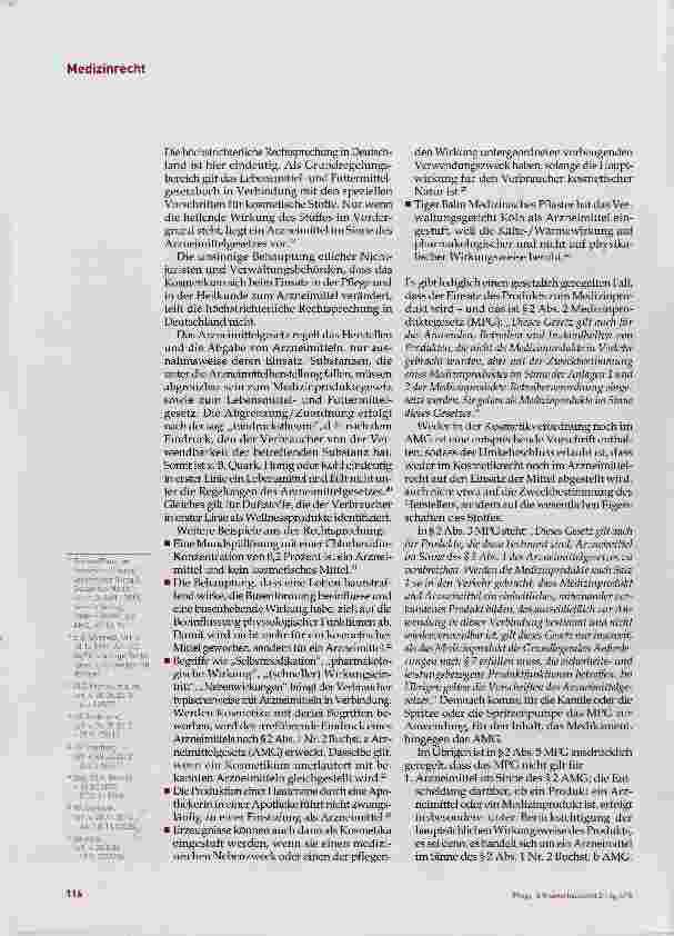 Vorschauseite 3: Aromathérapie und Recht, Teil 1