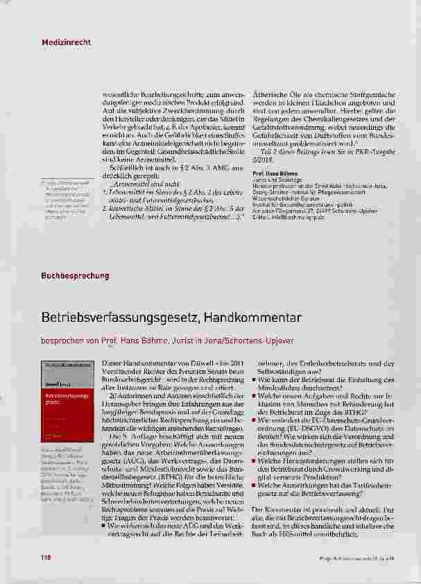 Vorschauseite 5: Aromathérapie und Recht, Teil 1