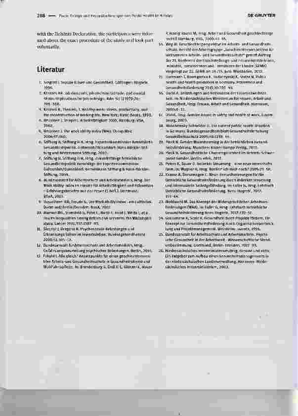 Vorschauseite 3: Erfolge und Herausforderungen von Public Health im Betrieb Successful implementation of Public Health aspects in occupational health management