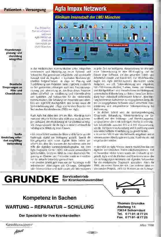Vorschauseite 2: Digitale Bildkommunikation ebnet den Weg zur Elektronischen Patientenakte