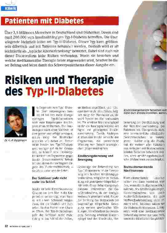 Vorschauseite 1: Risiken und Therapie des Typ-II-Diabetes