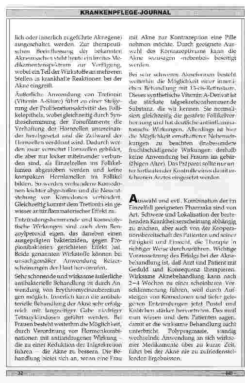 Vorschauseite 5: Ursachen, Klinik und Therapie der Akne vulgaris