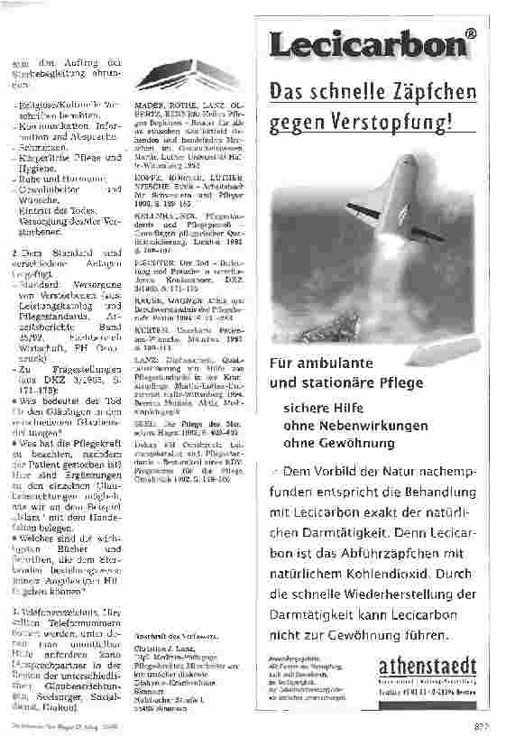 Vorschauseite 6: Pflegestandard Begleitung von Sterbenden in Krankenhäusern
