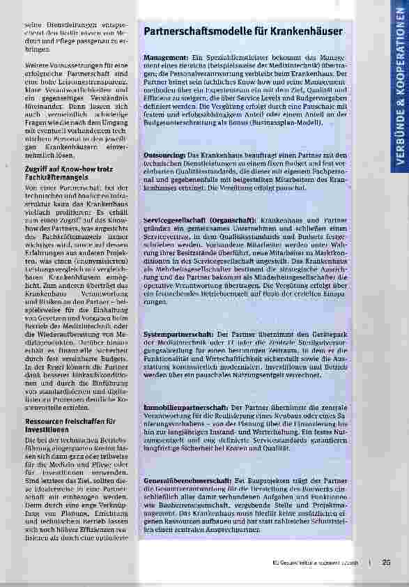 Vorschauseite 2: Partnerschaft schafft Sicherheit