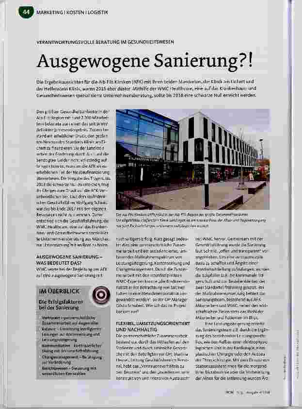 Vorschauseite 1: Ausgewogene Sanierung? !