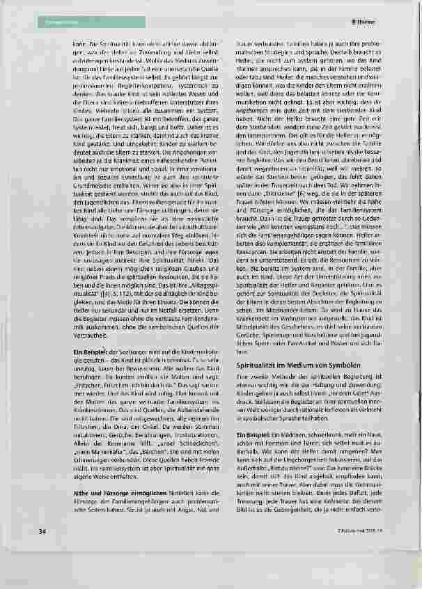 Vorschauseite 4: Spirituelle Begleitung bel schwer kranken und sterbenden Kindern und Jugendlichen