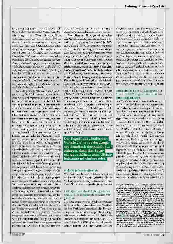 Vorschauseite 2: Pflegeregress Ist eine restriktive Auslegung der Übergangsbestimmung | verfassungsrechtlich geboten?