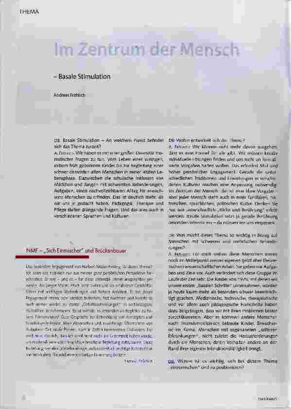 Vorschauseite 1: Im Zentrum der Mensch