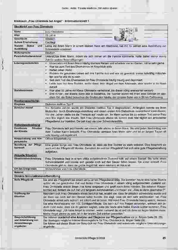 Vorschauseite 5: Transfer-Methode „Simulation spielen“ am Beispiel der Pflegetheorie von Peplau