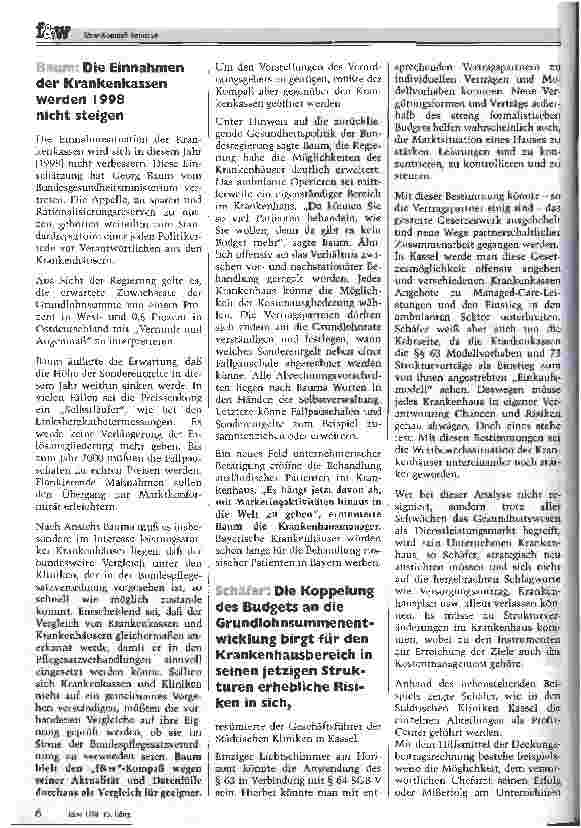 Vorschauseite 3: Perspektiven für einen erfolgreichen Aufbruch Eindrücke und Ergebnisse des f&w-Kompaß-Seminars am 3. Dezember in Kassel