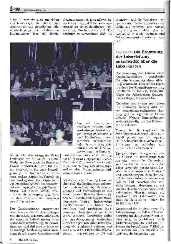 Vorschauseite 5: Perspektiven für einen erfolgreichen Aufbruch Eindrücke und Ergebnisse des f&w-Kompaß-Seminars am 3. Dezember in Kassel