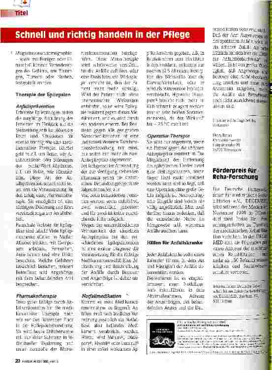 Vorschauseite 4: Der epileptische Anfall