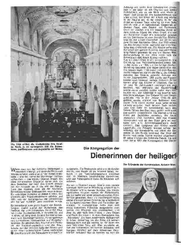 Vorschauseite 1: Die Kongregation der Dienerinnen der heiligen Kindheit Jesu