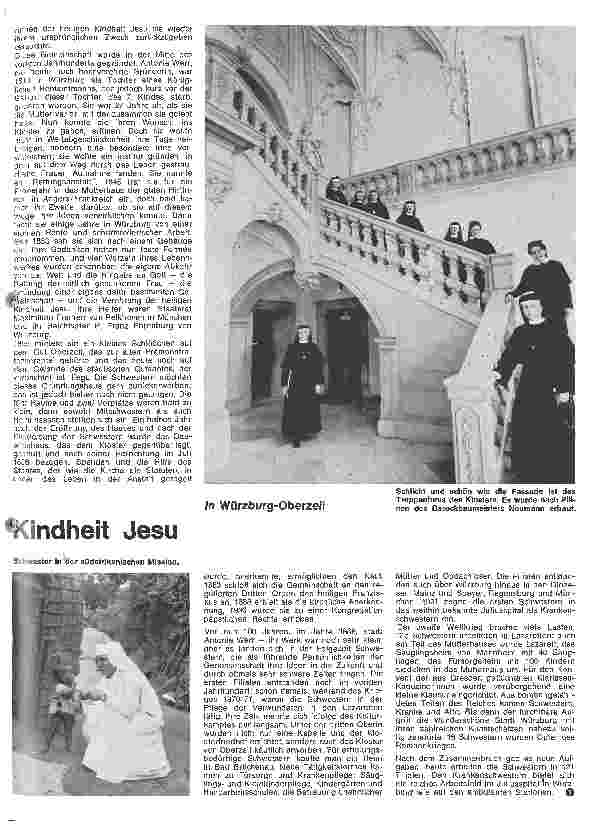 Vorschauseite 2: Die Kongregation der Dienerinnen der heiligen Kindheit Jesu