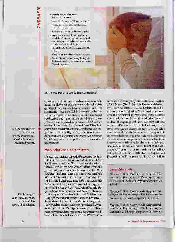 Vorschauseite 3: Motivierende Gesprächsführung in der Physiotherapie