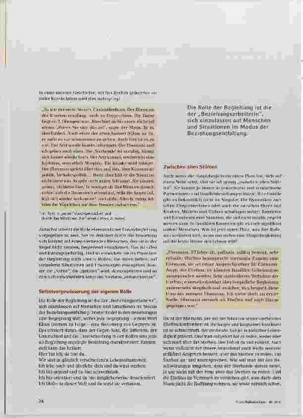 Vorschauseite 4: Rollenspiele auf der Bühne des Sterbens
