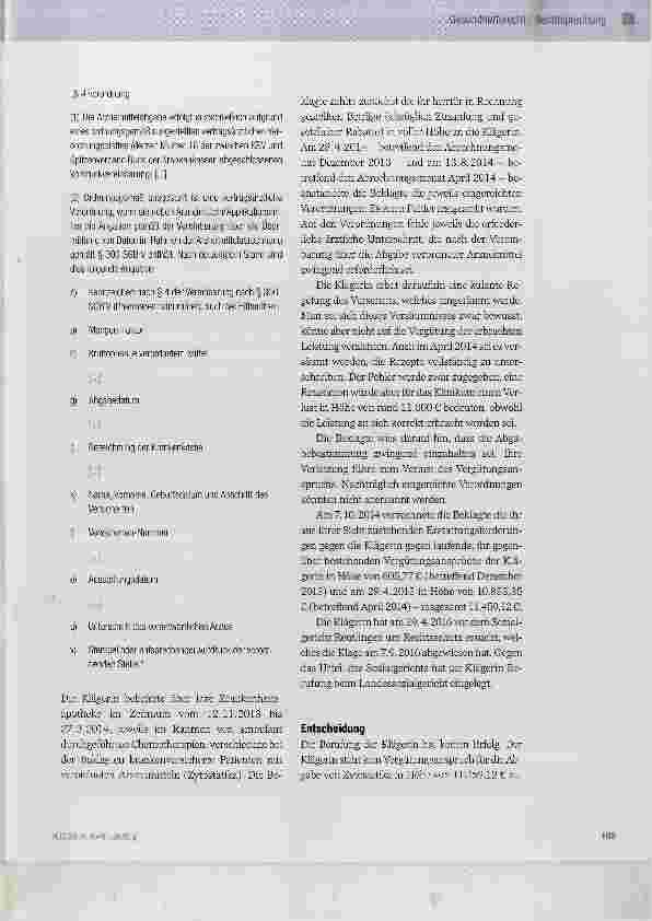 Vorschauseite 2: Abgabe von Arzneimitteln im Rahmen einer ambulanten Krankenhausbehandlung