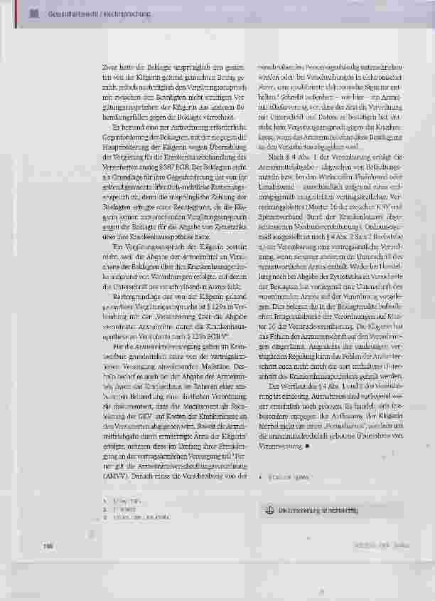Vorschauseite 3: Abgabe von Arzneimitteln im Rahmen einer ambulanten Krankenhausbehandlung