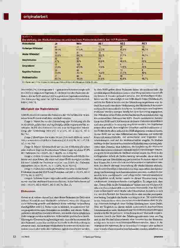 Vorschauseite 4: Delir in der Notaufnahme des Krankenhauses der Barmherzigen Brüder in Trier