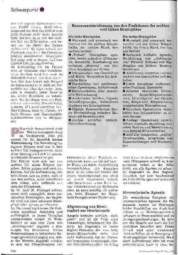 Vorschauseite 6: Das Unrecht der falschen Beurteilung Neuropsychologische Störungen bei rechtshirngeschädigten Schlaganfallpatienten