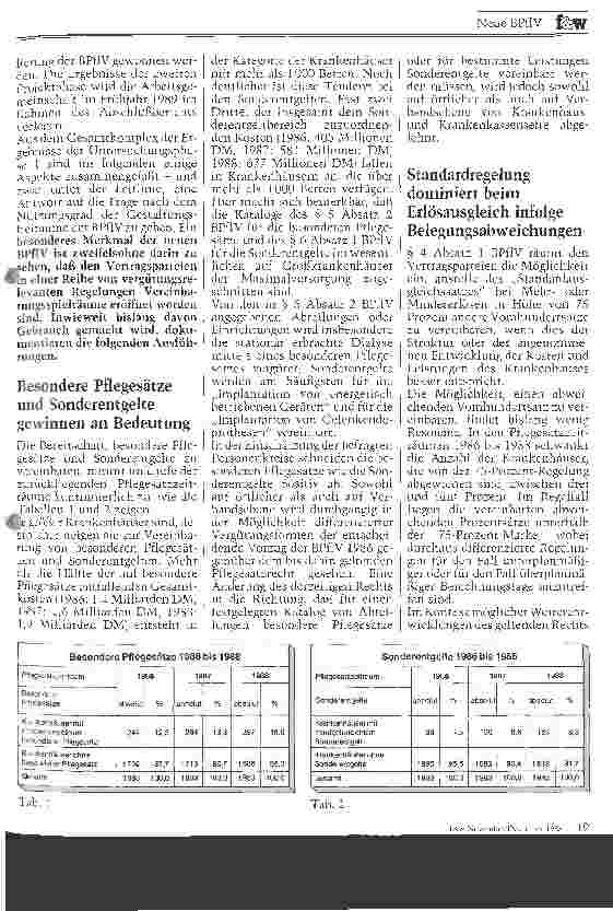 Vorschauseite 2: Neue Bundespflegesatzverordnung / Werden die Gestaltungsmöglichkeiten genutzt? // Bericht über die Begleitforschung zur BPflV