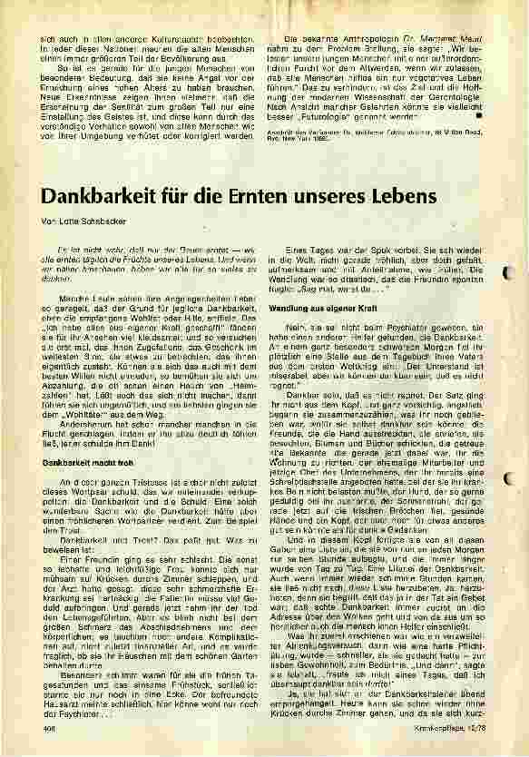 Vorschauseite 2: Senilität muß nicht sein!