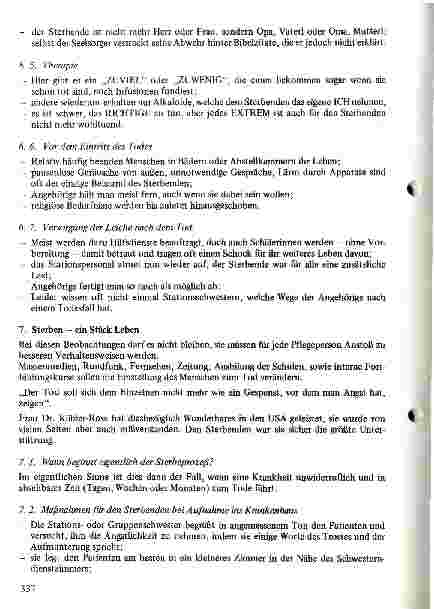 Vorschauseite 6: Sterben im Wandel der Zeit - - Aufgaben für das Pflegepersonal