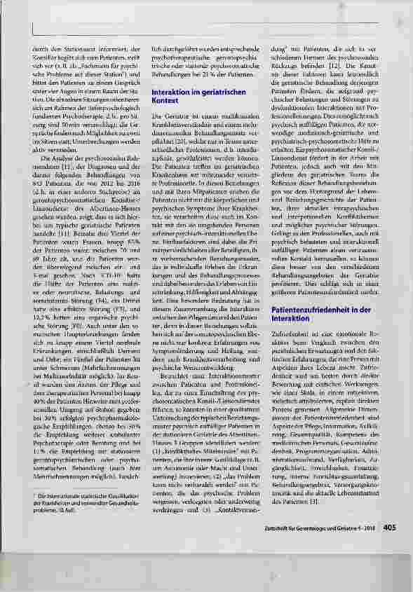 Vorschauseite 2: Gerontopsychosomatischer Konsil-ZLiaisondienst in der stationären Akutgeriatrie