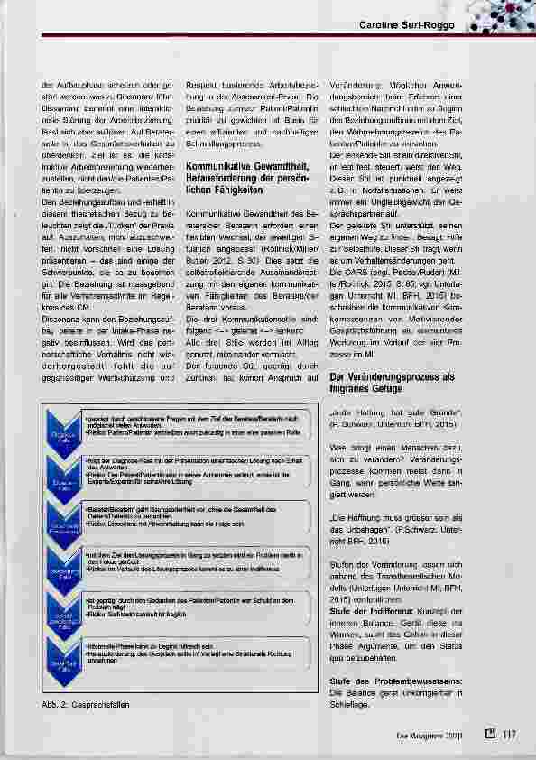 Vorschauseite 3: Motivierende Gesprächsführung: ein begleitender Stil/Haltung für das Case Management im Akutspital