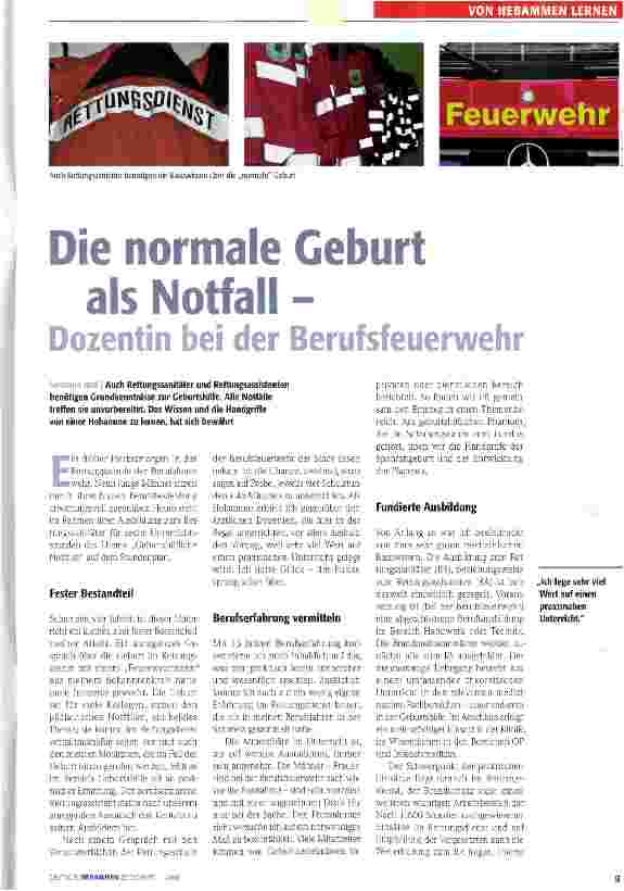 Vorschauseite 1: Die normale Geburt als Notfall